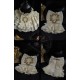 Hoshibako Works Antique Victorian Style Multi-Tiered Lace Collar(Pre-Made/3 Colours)